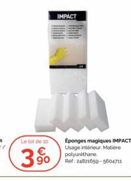 éponges magiques impact