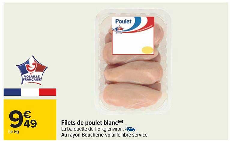 Filets De Poulet Blanc