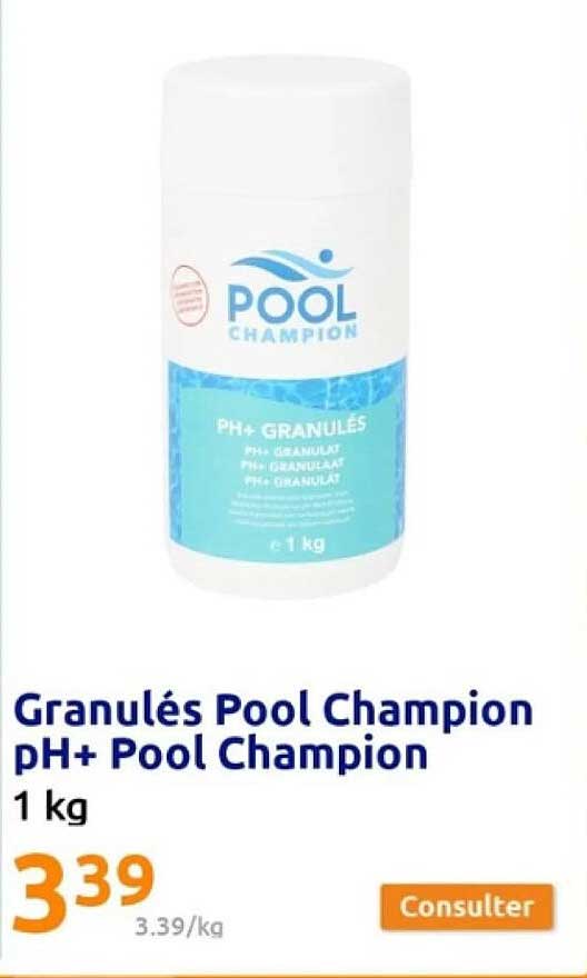 granulés pool champion ph+ pool champion