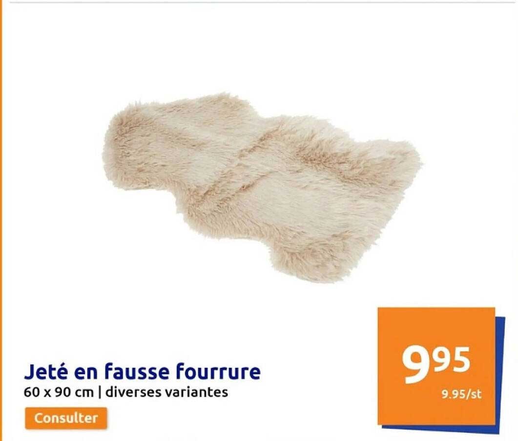 Jeté En Fausse Fourrure