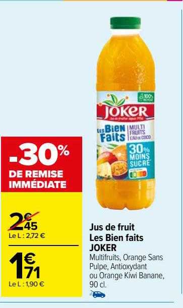 jus de fruit les bien faits joker