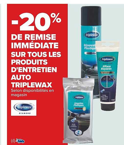 les produits d'entretien auto triplewax