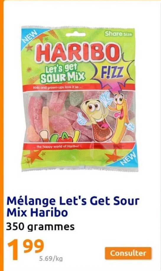 mélange let's get sour mix haribo
