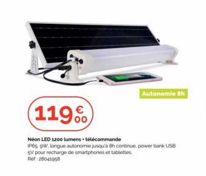 Néon Led 1200 Lumens + Télécommande