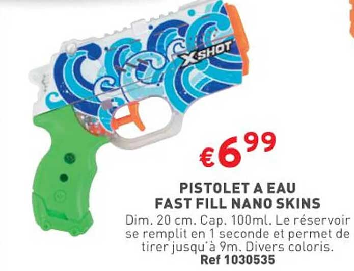 pistolet à eau fast fill nano skins