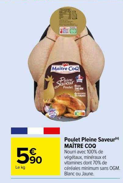 poulet pleine saveur maître coq