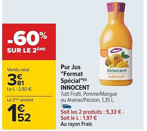 pus jus "format spécial" innocent