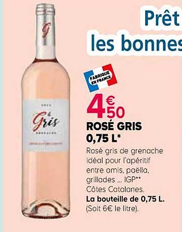 rosé gris 0,75l