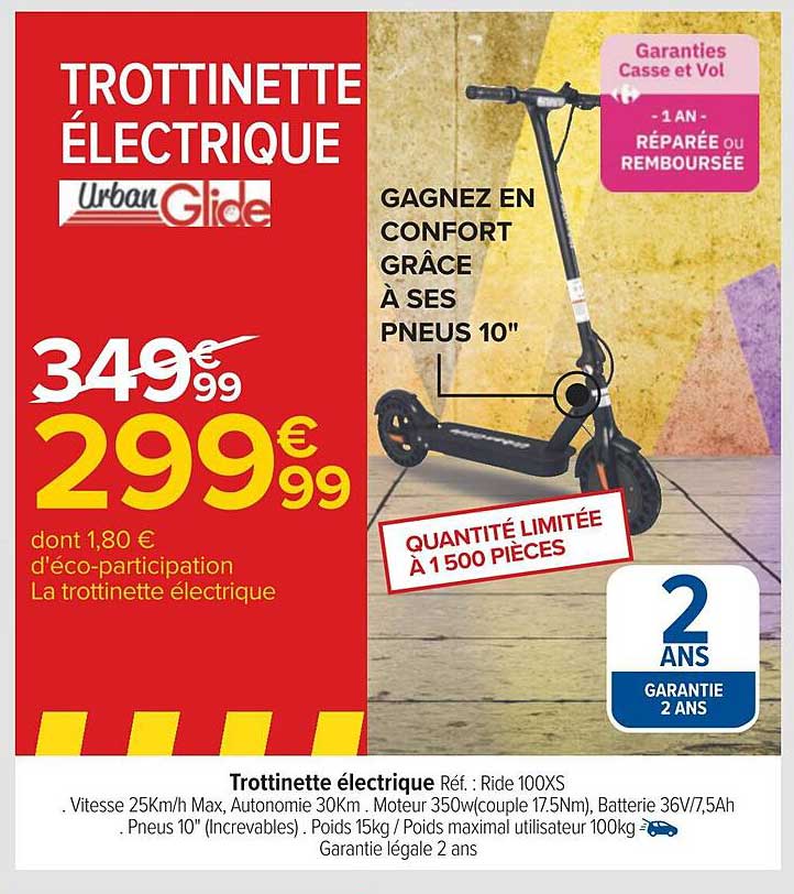 trottinette électrique urban glide