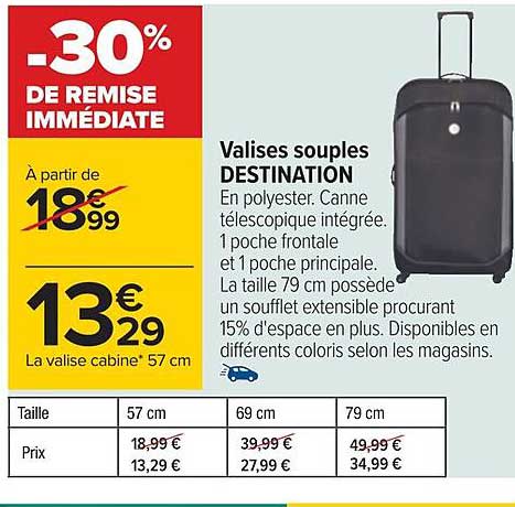 Valise Souples Destination