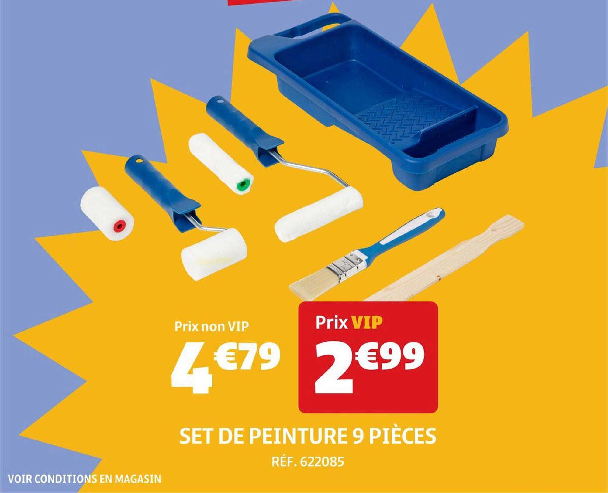 SET DE PEINTURE 9 PIÈCES