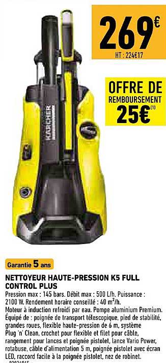 nettoyeur haute pression k4 full control plus