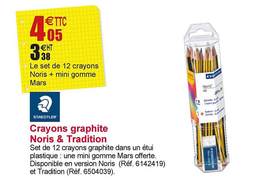 12 Crayons Graphite Noris & Tradition Staedtler