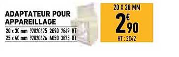 adapteur pour appreillage