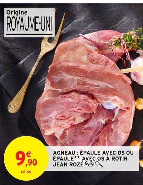 agneau épaule avec os ou épaule avec os à rôtir jean rozé