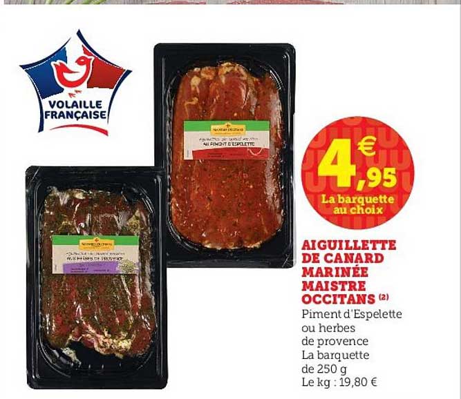 aiguillette de canard marinée maistre occitans