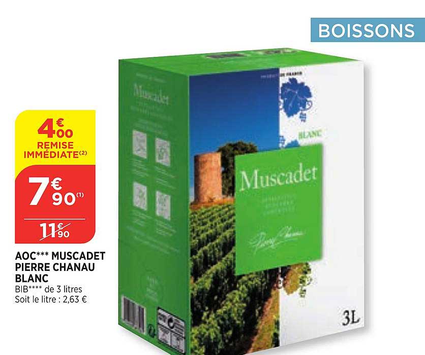 aoc muscadet pierre chanau blanc