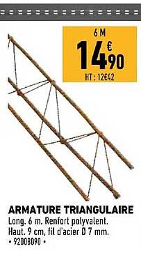 armature triangulaire