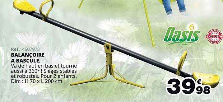 balançoire à bascule oasis
