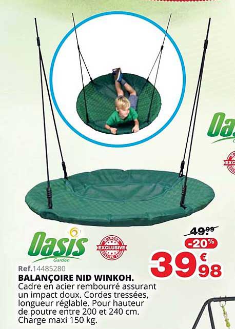 balançoire nid winkoh oasis