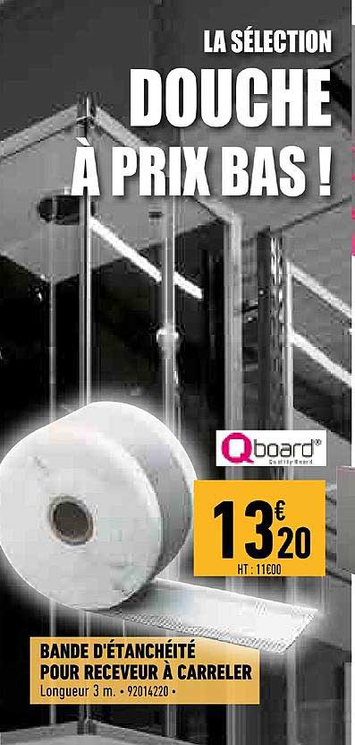 bande d'étanchéité pour receveur à carreler