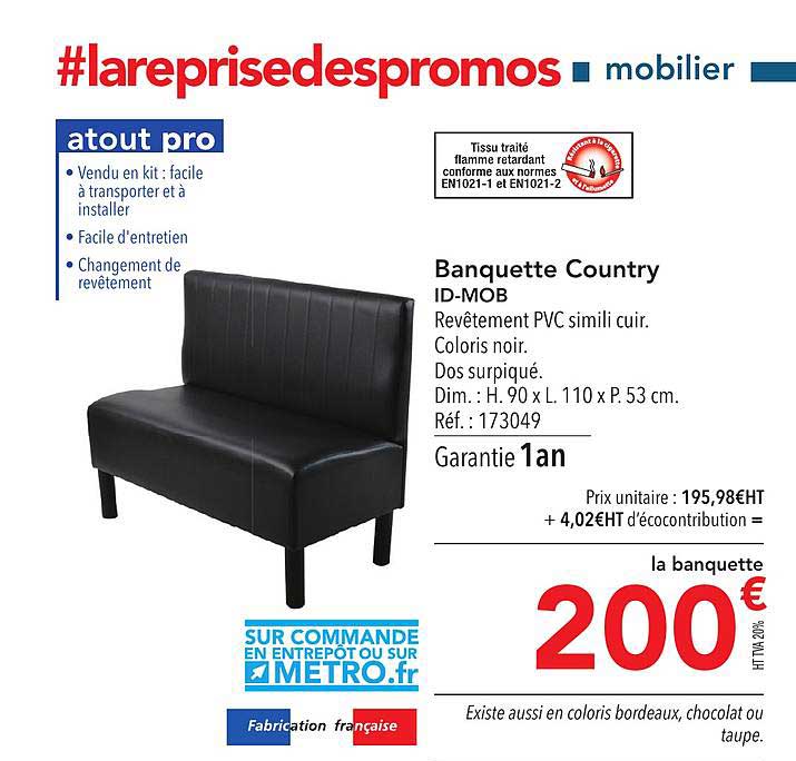 banquette country id mob