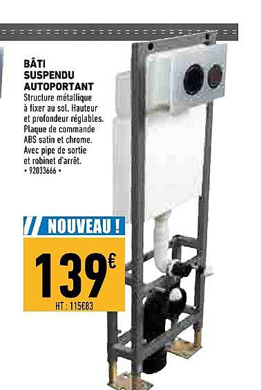 bâti suspendu autoportant