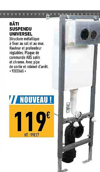 bâti suspendu universel