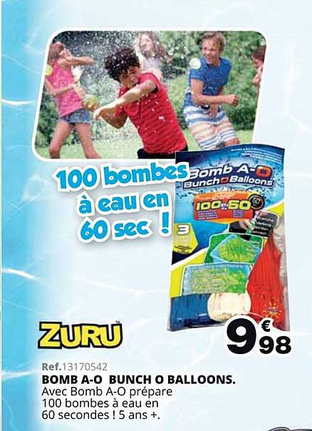 bomb a o bunch o balloons zuru