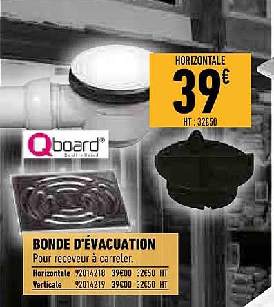 bonde d'évacuation qboard