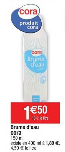 brume d'eau cora