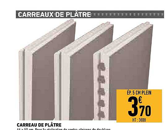 carreau de plâtre