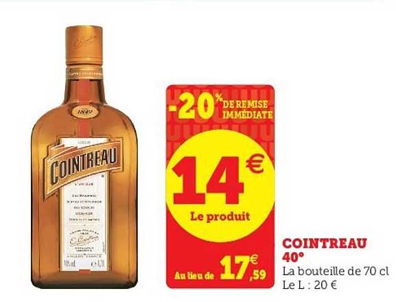 Cointreau 40° -20% De Remise Immédiate