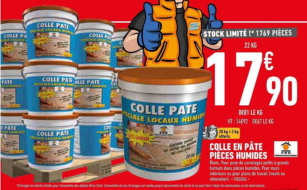 Colle En Pâte Pièces Humides