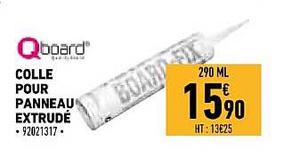 colle pour panneau extrudé qboard