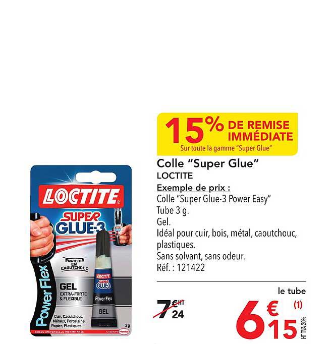 Colle Super Glue Loctite 15% De Remise Immédiate