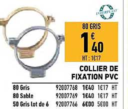 collier de fixation pvc interplast