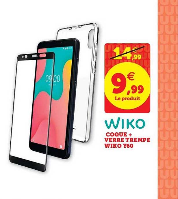 coque + verre trempé wiko y60