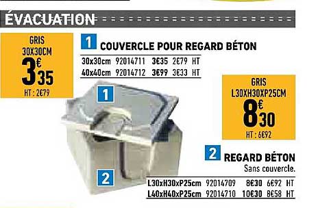 Couvercle Pour Regard Béton