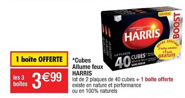 cubes allume feux harris
