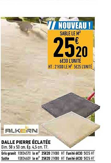 dalle pierre éclatée alkern