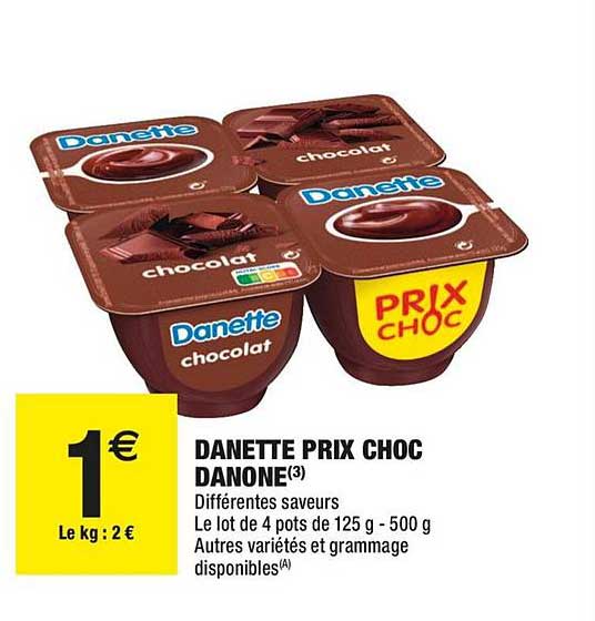 Danette Prix Choc Danone