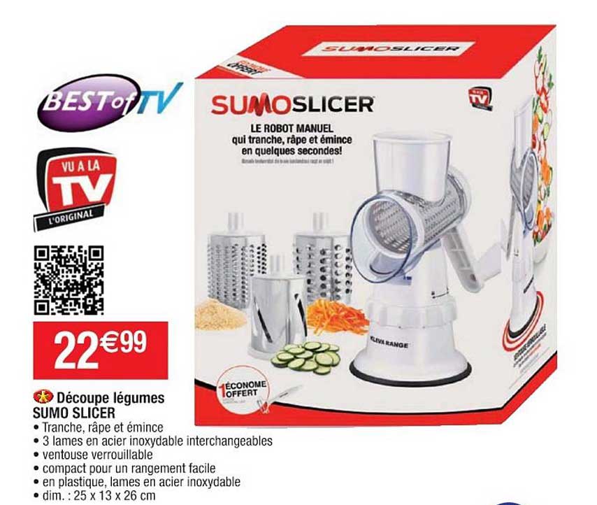 découpe légumes sumo slicer