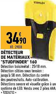détecteur de matériaux studfinder 160