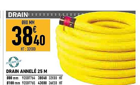 drain annelé 25 m