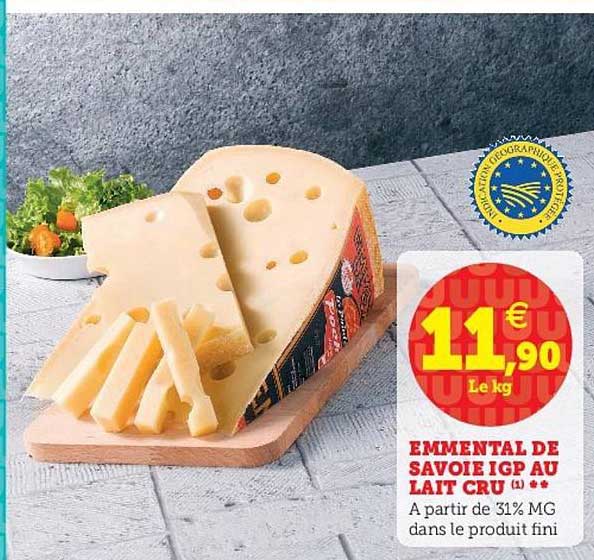 Emmental De Savoie Igp Au Lait Cru