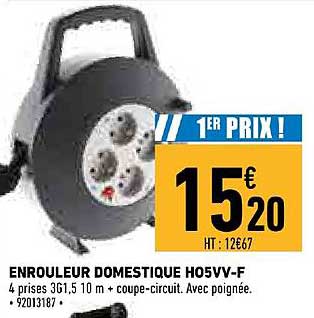 enrouleur domestique h05vv f