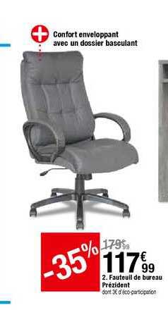 fauteuil de bureau prézident