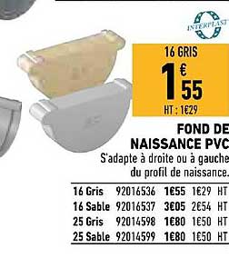 fond de naissance pvc