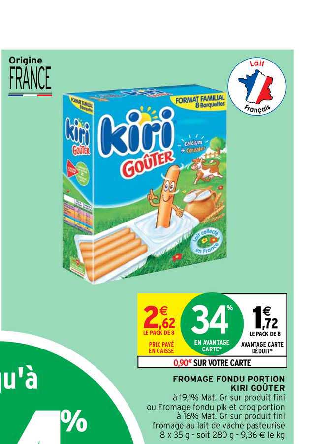 Fromage Fondu Portion Kiri Goûter